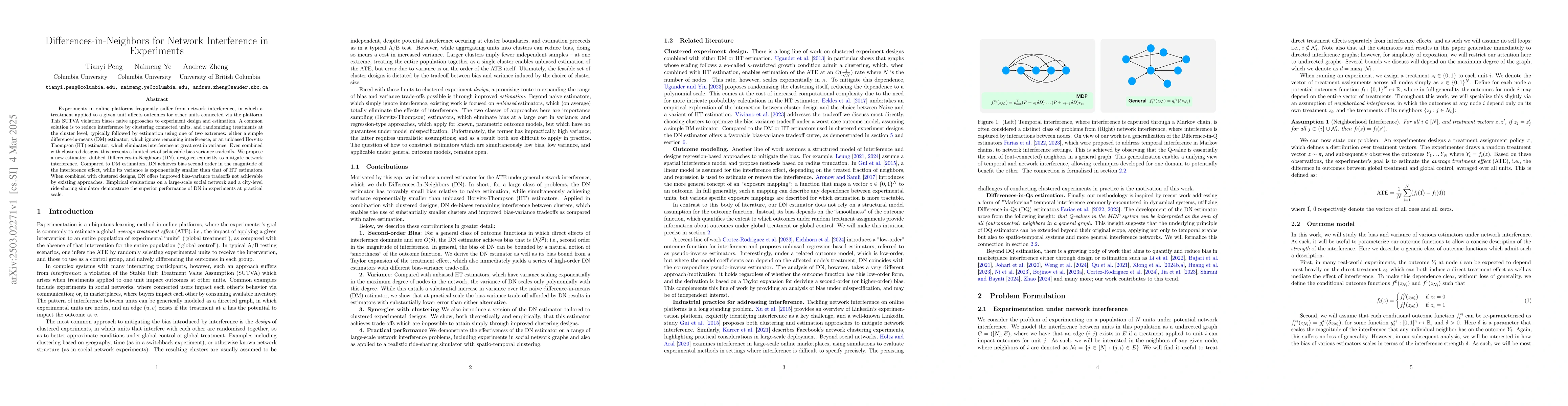Thumbnail for Differences-in-Neighbors for Network Interference in Experiments