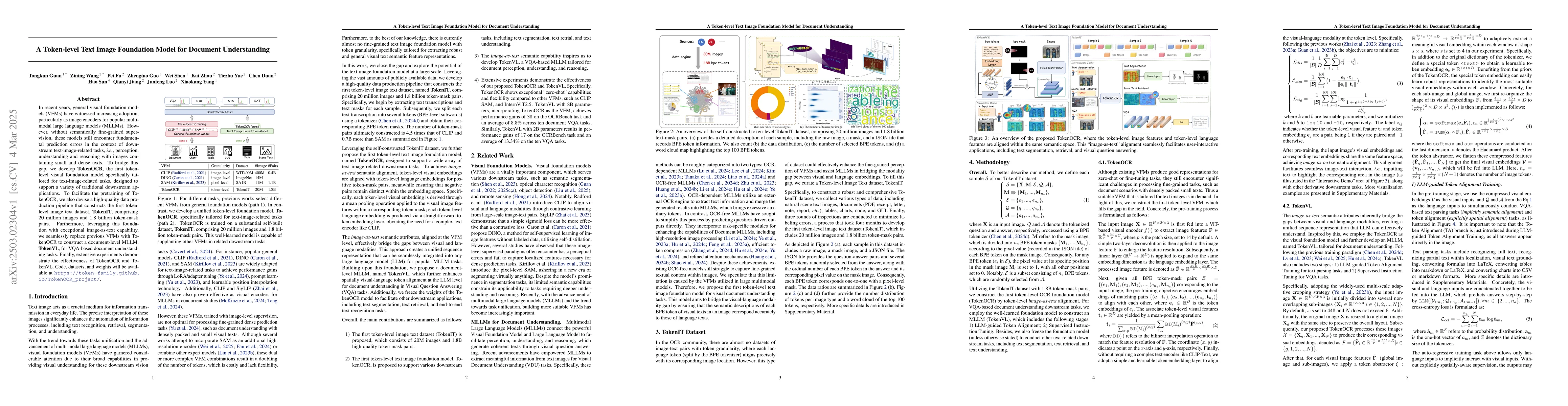 Thumbnail for A Token-level Text Image Foundation Model for Document Understanding