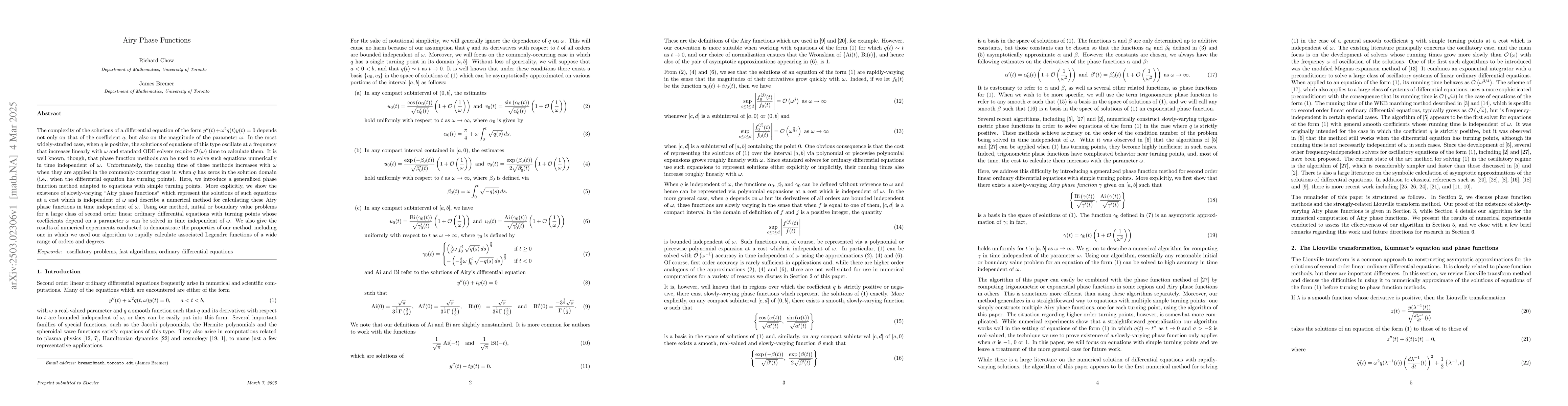Thumbnail for Airy Phase Functions