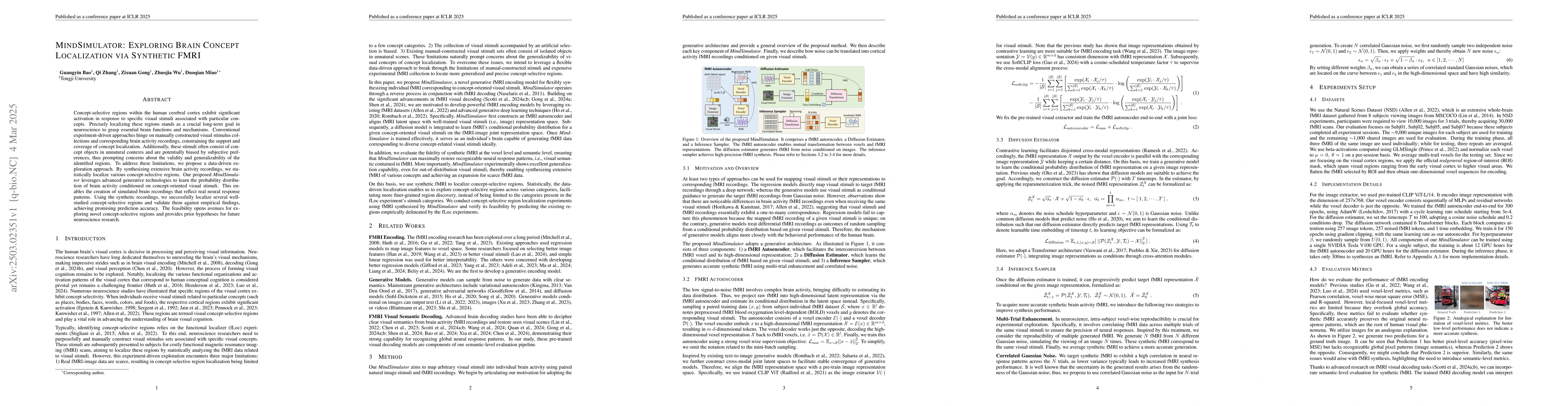 Thumbnail for MindSimulator: Exploring Brain Concept Localization via Synthetic FMRI