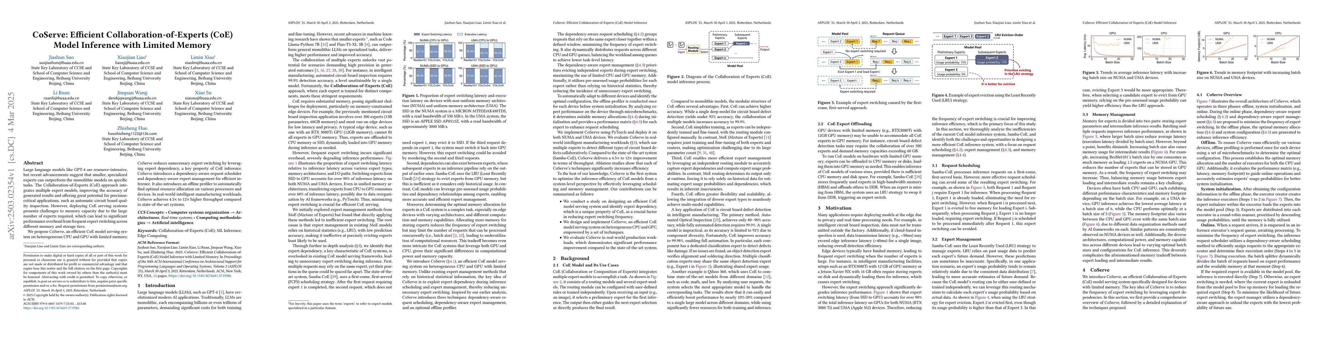 Thumbnail for CoServe: Efficient Collaboration-of-Experts (CoE) Model Inference with
  Limited Memory