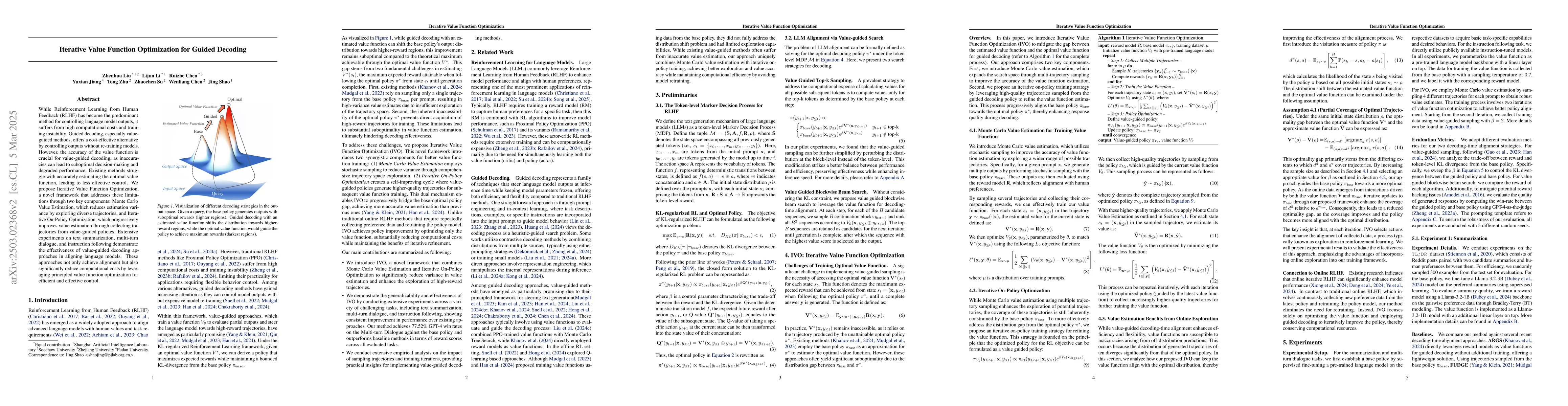 Thumbnail for Iterative Value Function Optimization for Guided Decoding