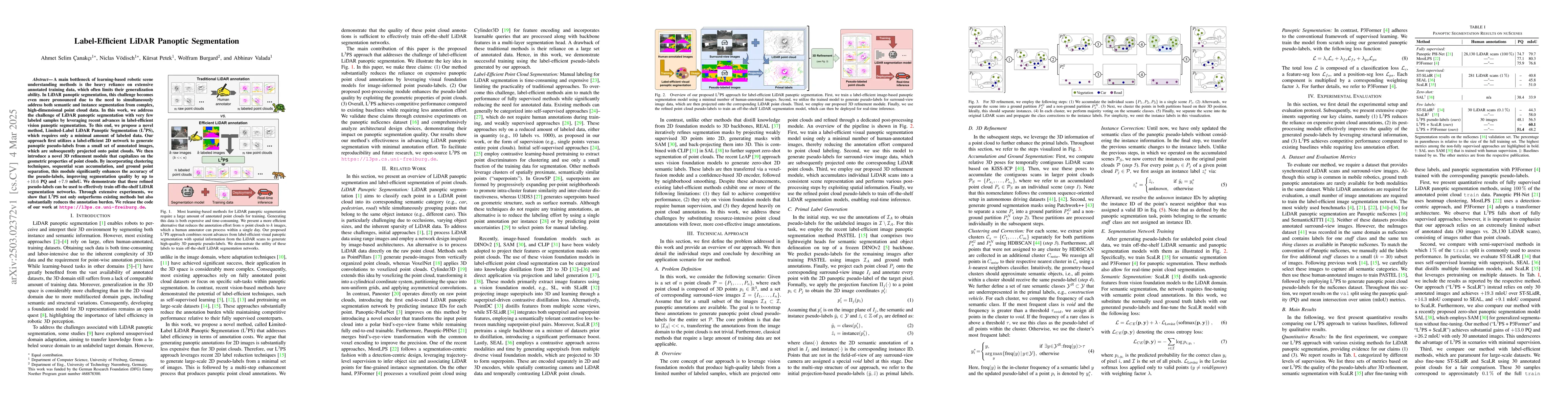 Thumbnail for Label-Efficient LiDAR Panoptic Segmentation