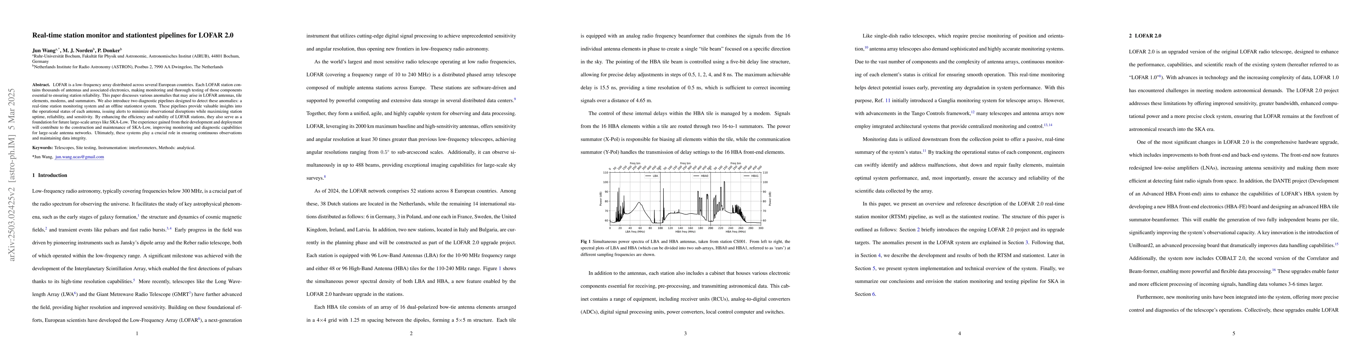 Thumbnail for Real-time station monitor and stationtest pipelines for LOFAR 2.0