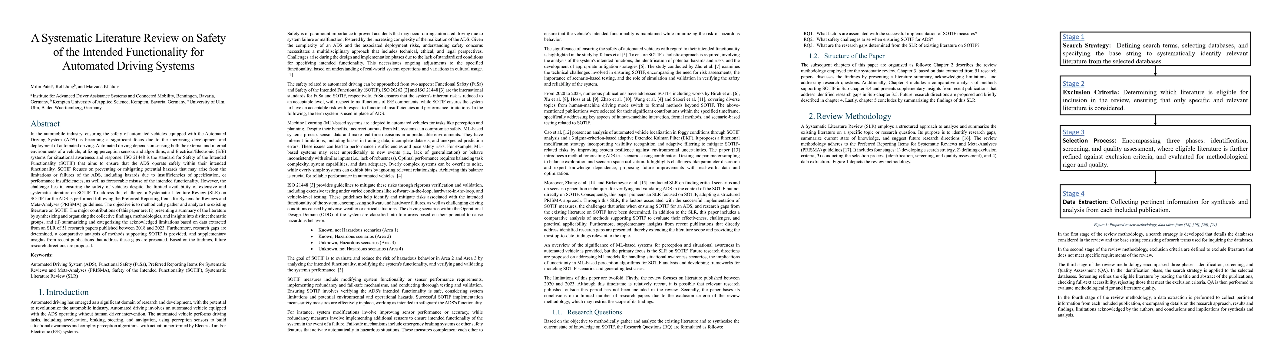 Thumbnail for A Systematic Literature Review on Safety of the Intended Functionality
  for Automated Driving Systems