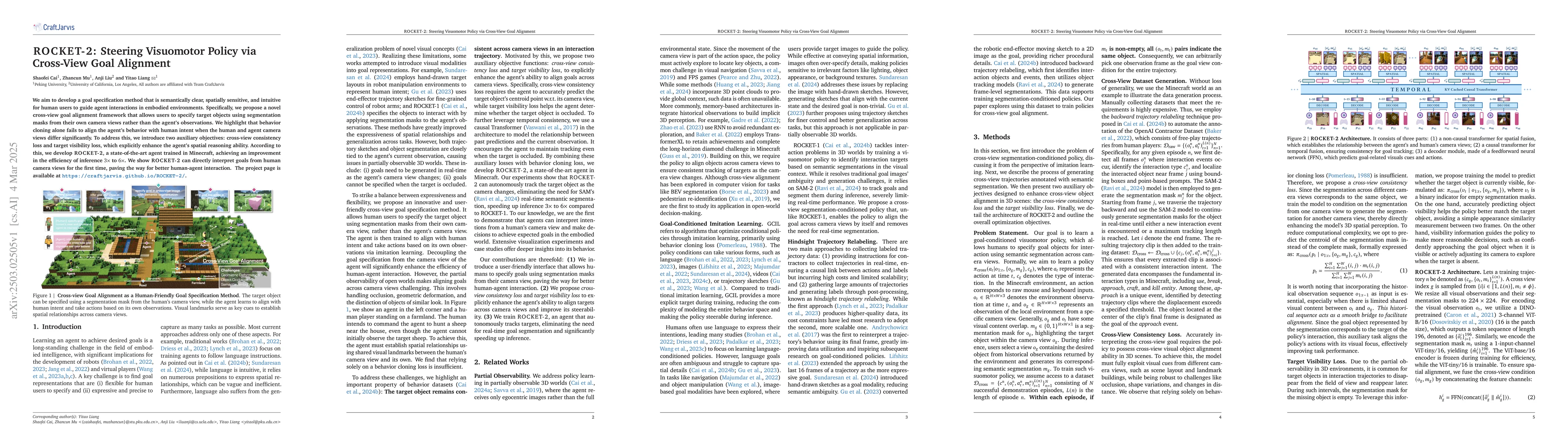 Thumbnail for ROCKET-2: Steering Visuomotor Policy via Cross-View Goal Alignment