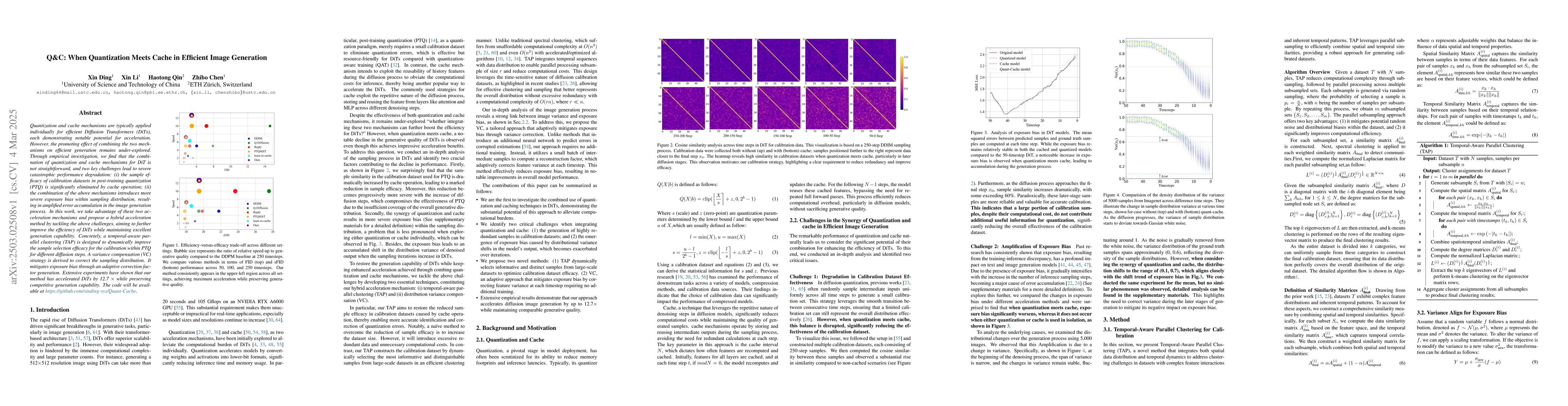 Thumbnail for Q&C: When Quantization Meets Cache in Efficient Image Generation