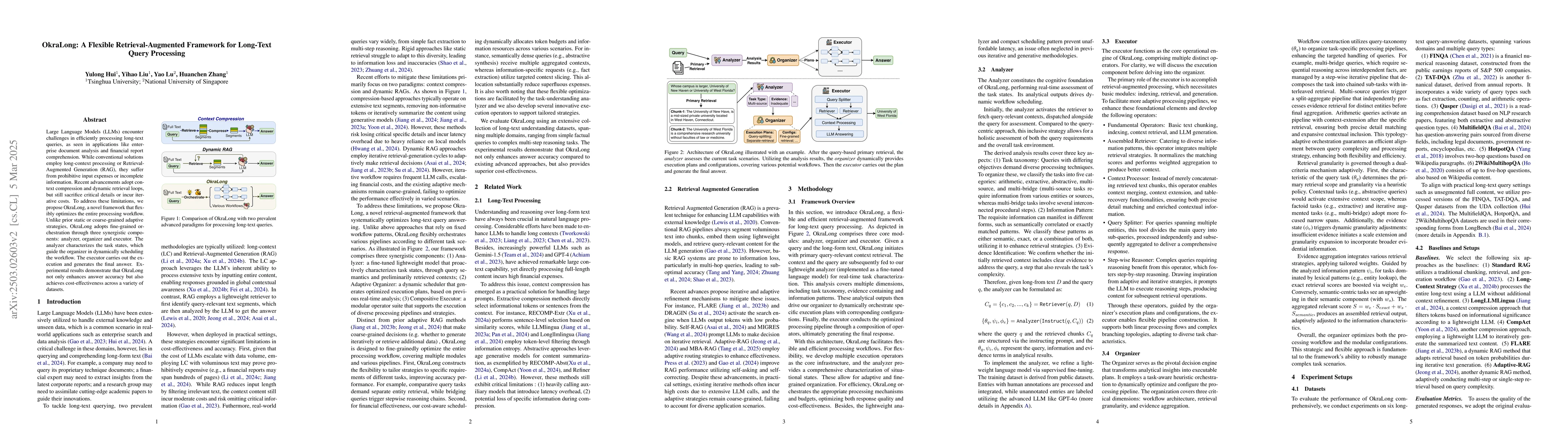 Thumbnail for OkraLong: A Flexible Retrieval-Augmented Framework for Long-Text Query
  Processing