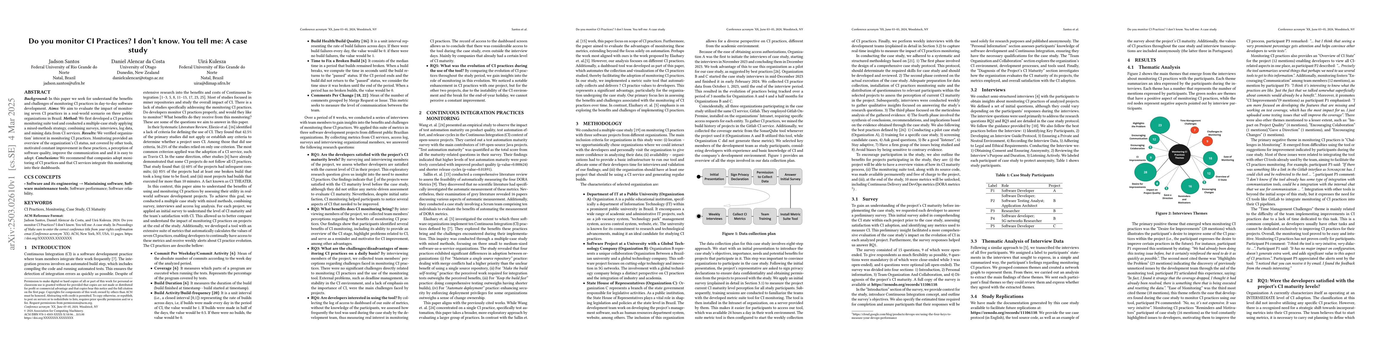 Thumbnail for Do you monitor CI Practices? I don't know. You tell me: A case study