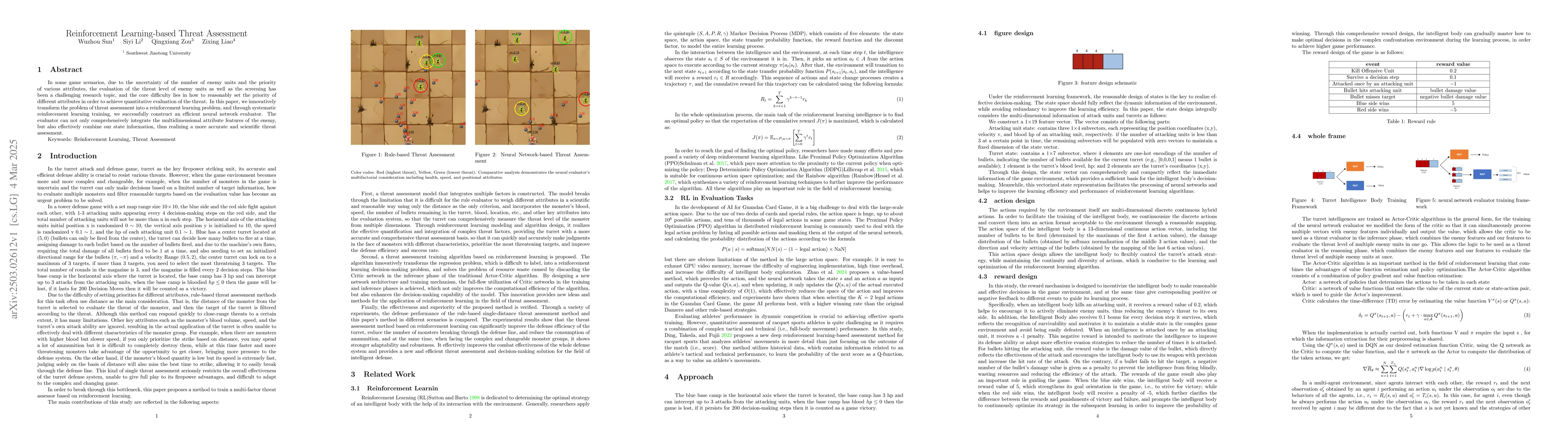 Thumbnail for Reinforcement Learning-based Threat Assessment