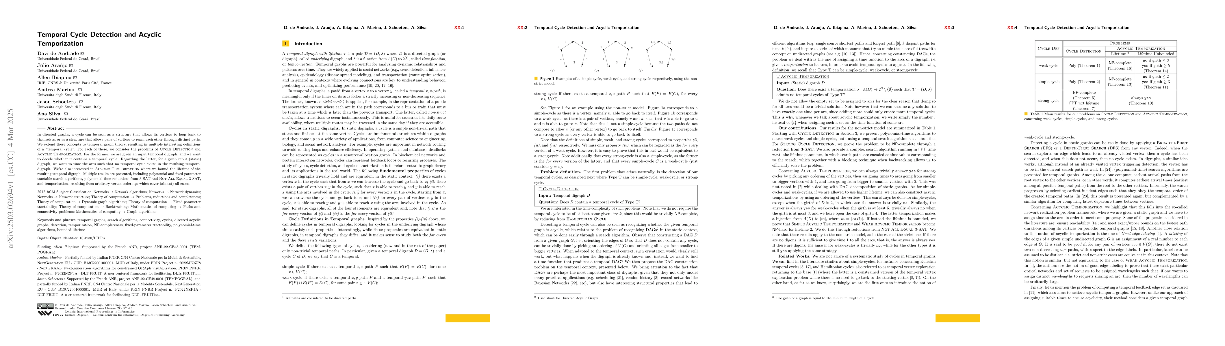 Thumbnail for Temporal Cycle Detection and Acyclic Temporization