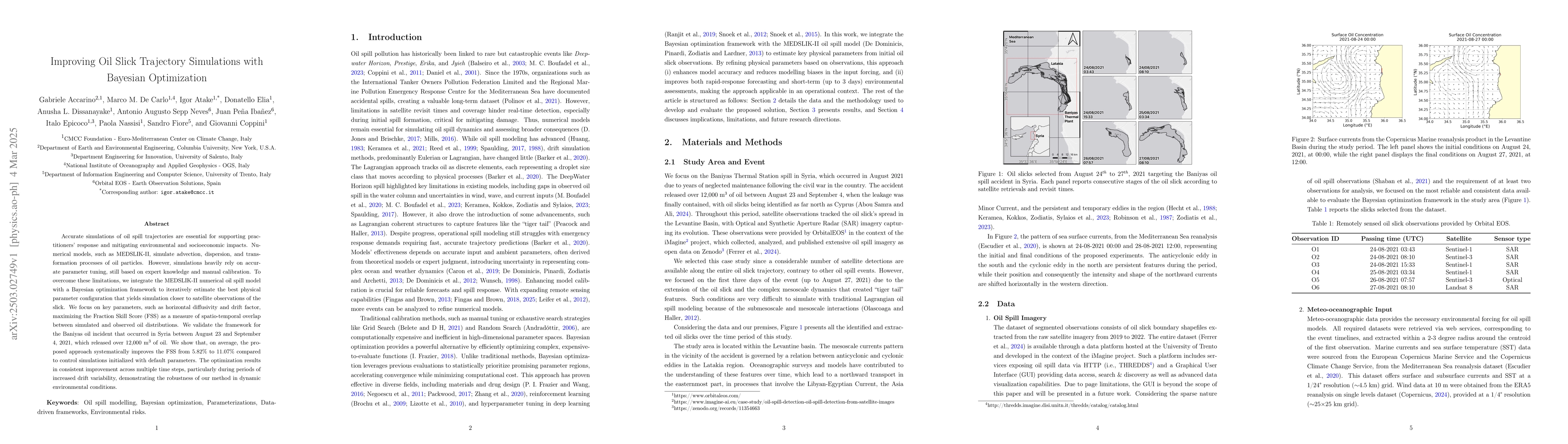 Thumbnail for Improving Oil Slick Trajectory Simulations with Bayesian Optimization