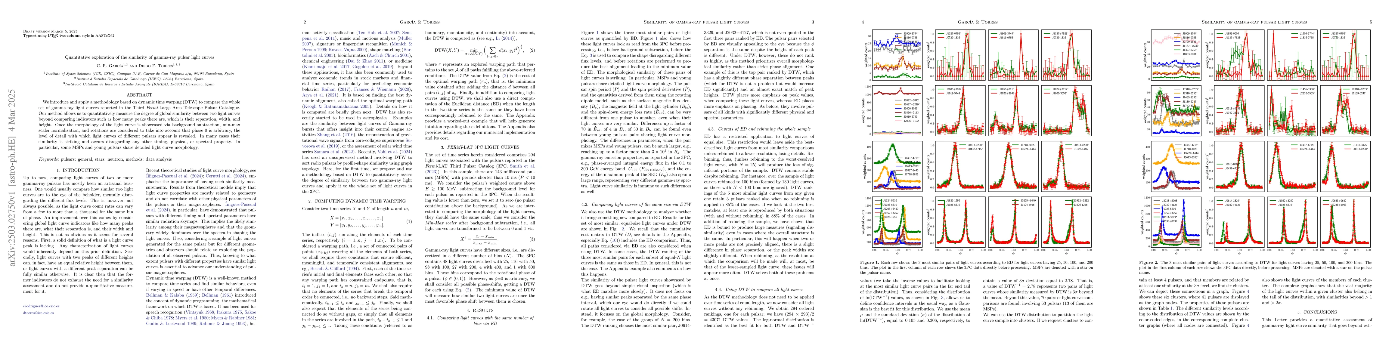 Thumbnail for Quantitative exploration of the similarity of gamma-ray pulsar light
  curves