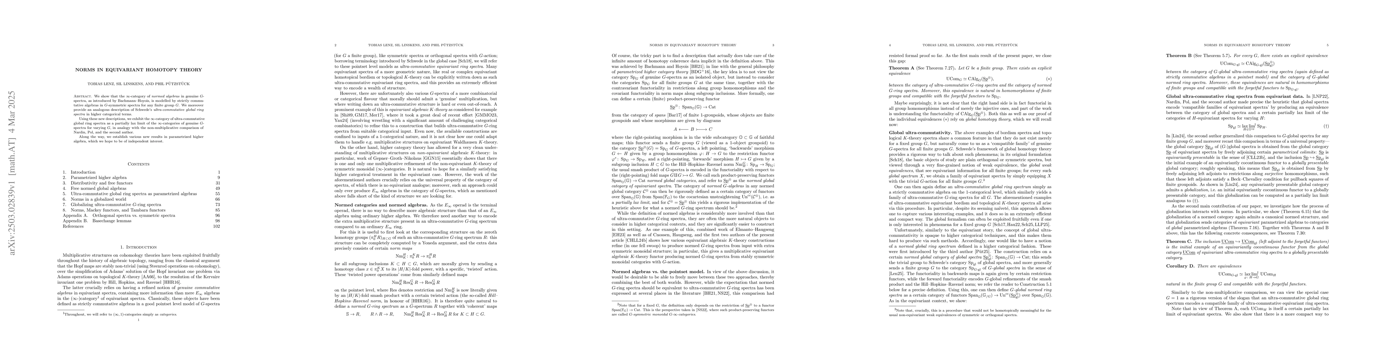 Thumbnail for Norms in equivariant homotopy theory