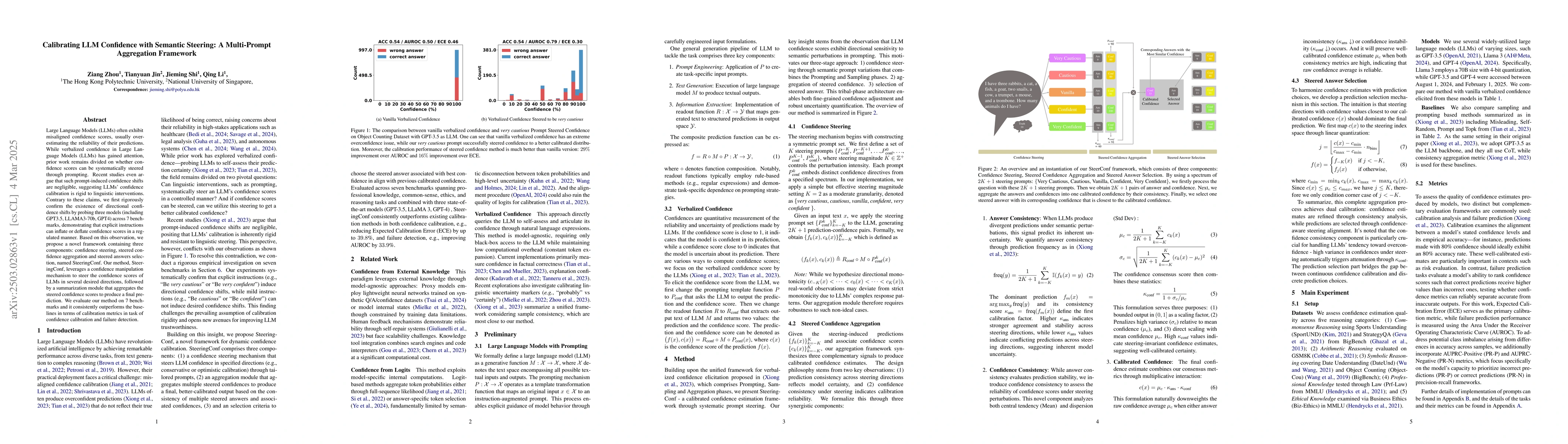 Thumbnail for Calibrating LLM Confidence with Semantic Steering: A Multi-Prompt
  Aggregation Framework