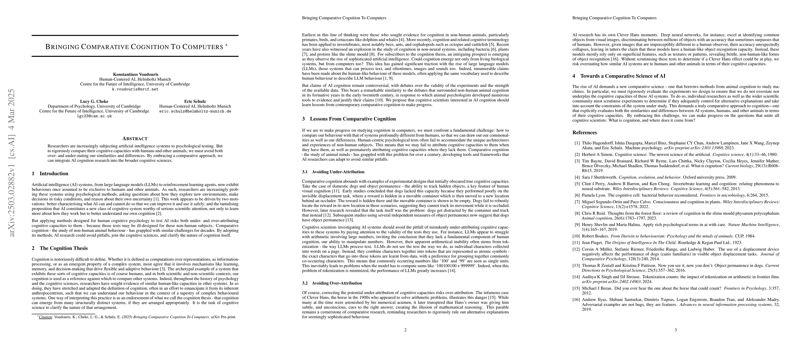 Thumbnail for Bringing Comparative Cognition To Computers