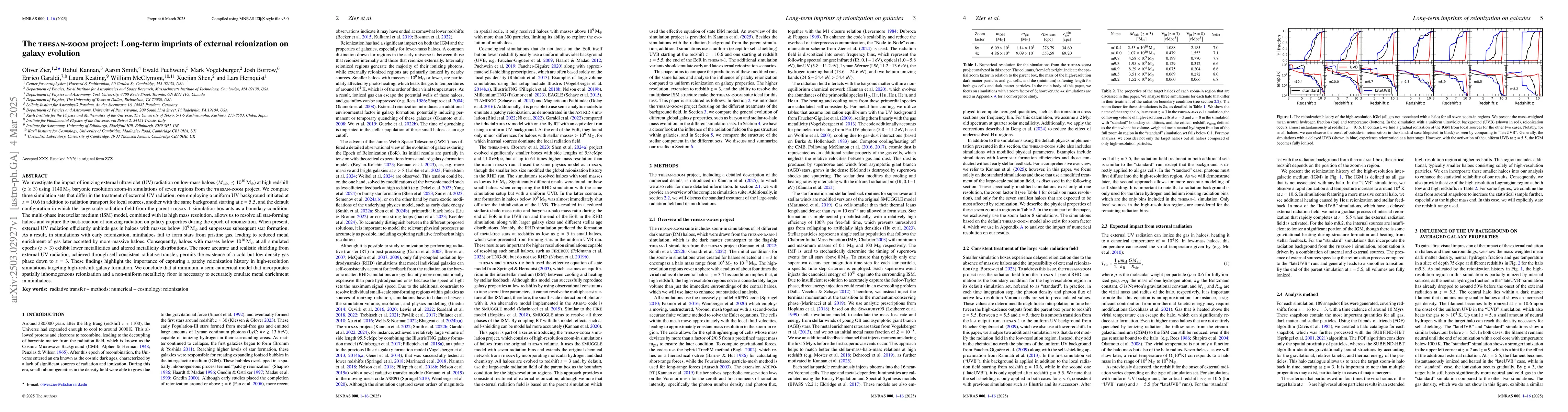 Thumbnail for The THESAN-ZOOM project: Long-term imprints of external reionization on
  galaxy evolution