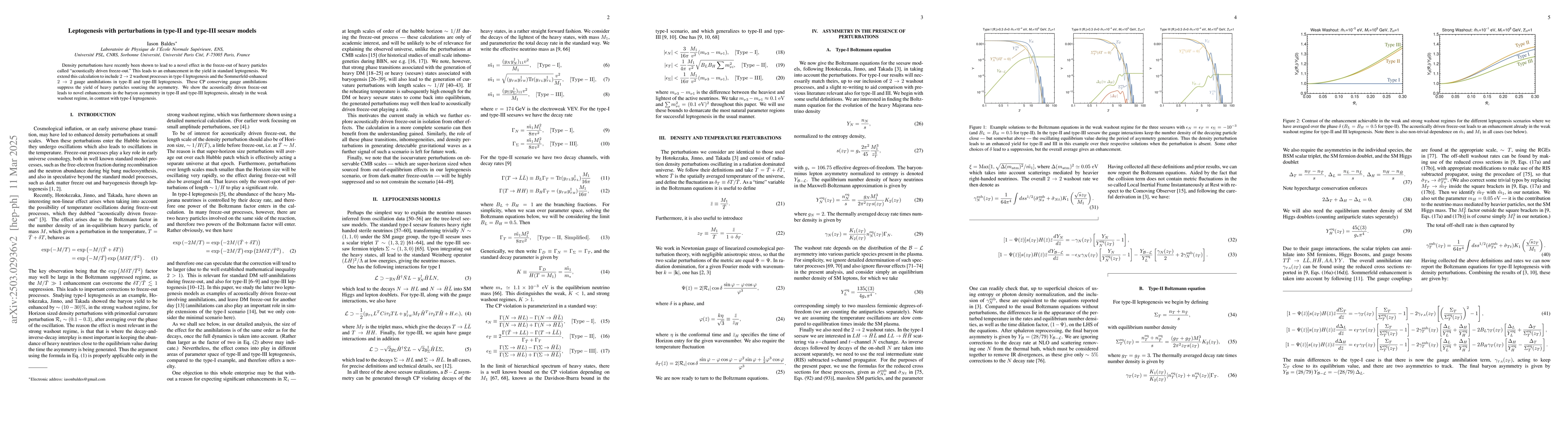 Thumbnail for Leptogenesis with perturbations in type-II and type-III seesaw models