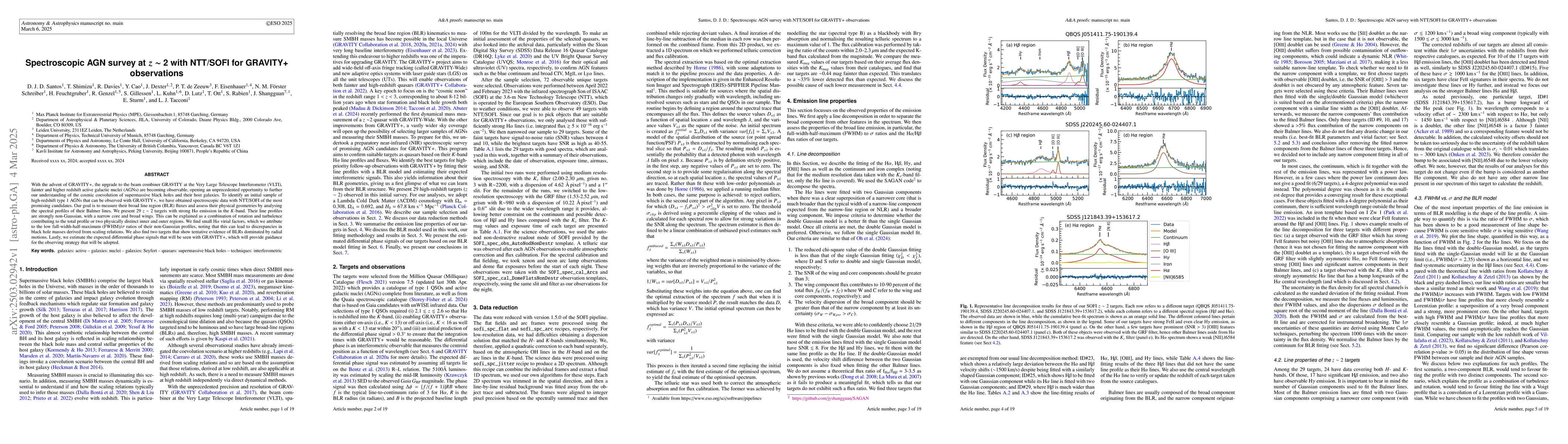 Thumbnail for Spectroscopic AGN survey at $z$ $\sim$ 2 with NTT/SOFI for GRAVITY+
  observations