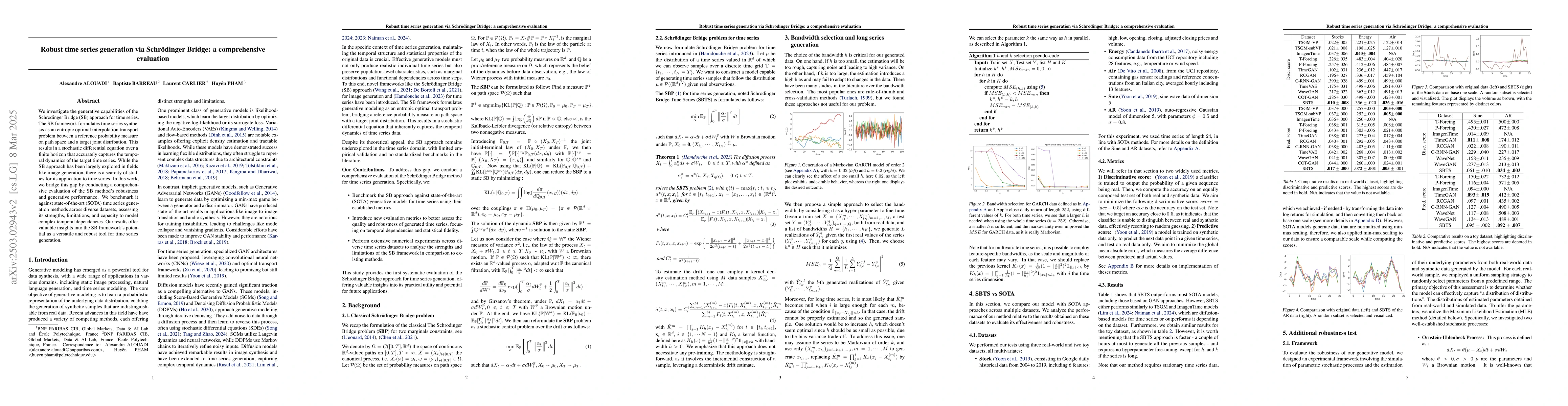 Thumbnail for Robust time series generation via Schrödinger Bridge: a comprehensive
  evaluation