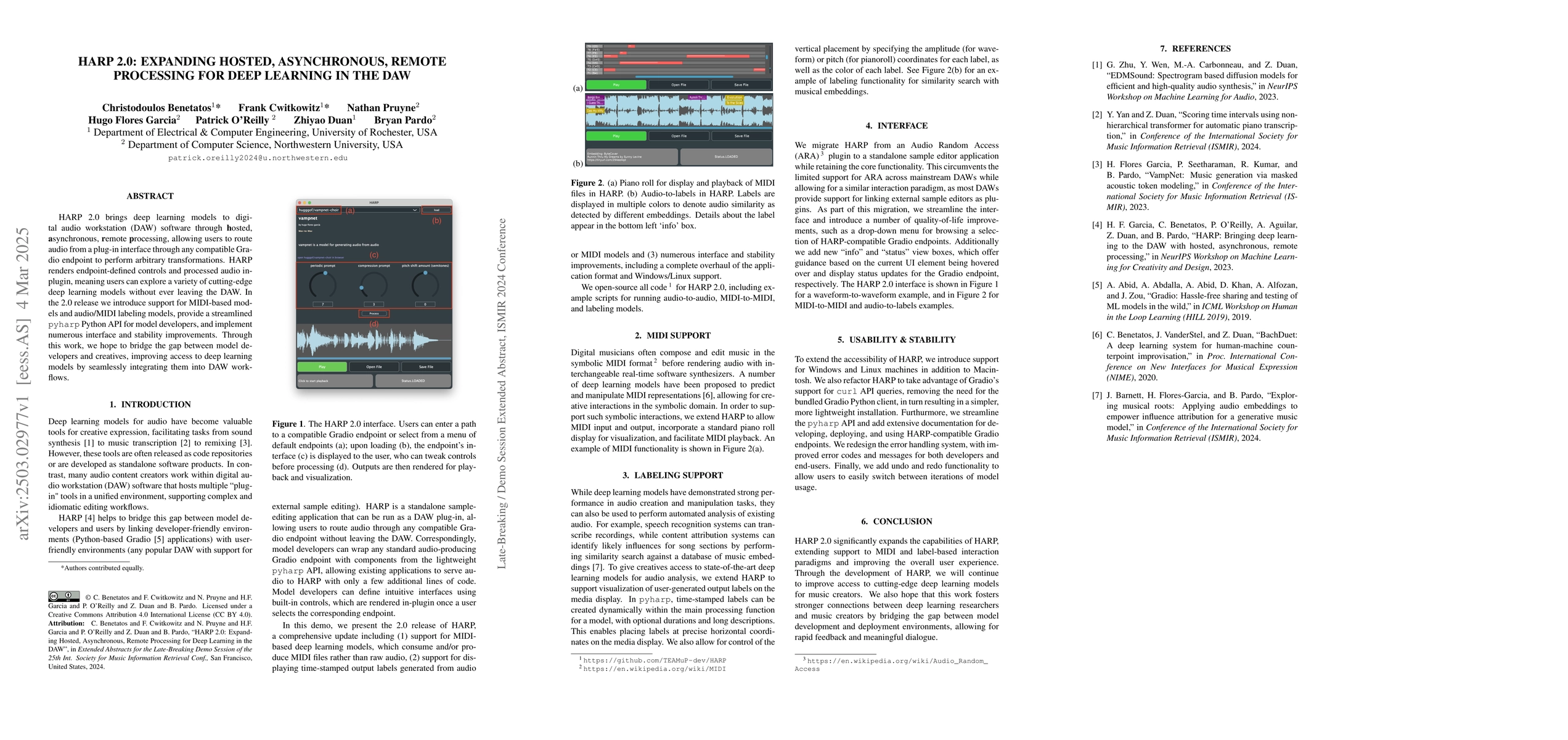 Thumbnail for HARP 2.0: Expanding Hosted, Asynchronous, Remote Processing for Deep
  Learning in the DAW