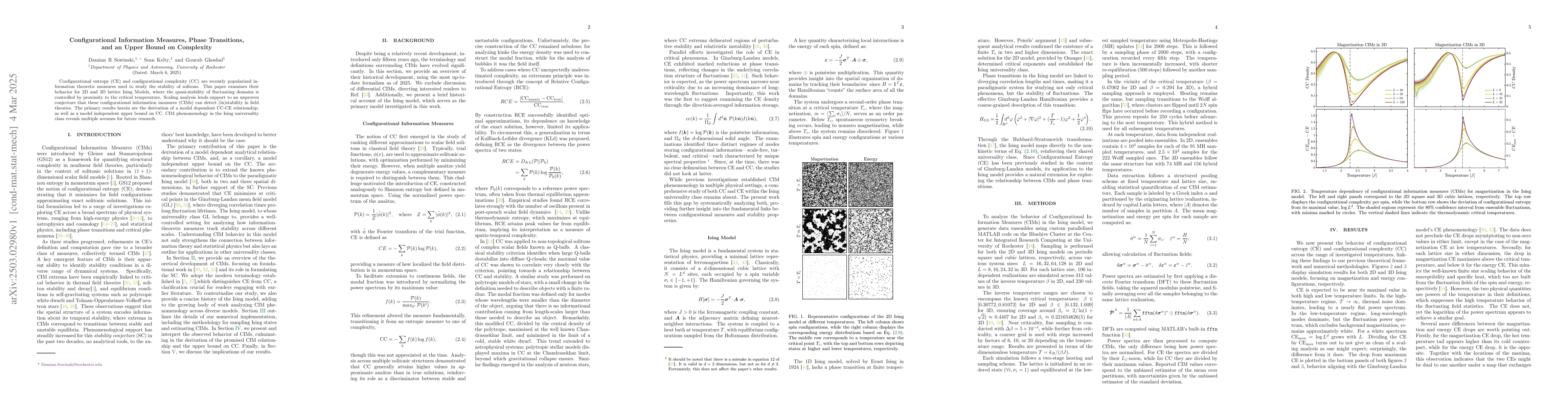 Thumbnail for Configurational Information Measures, Phase Transitions, and an Upper
  Bound on Complexity