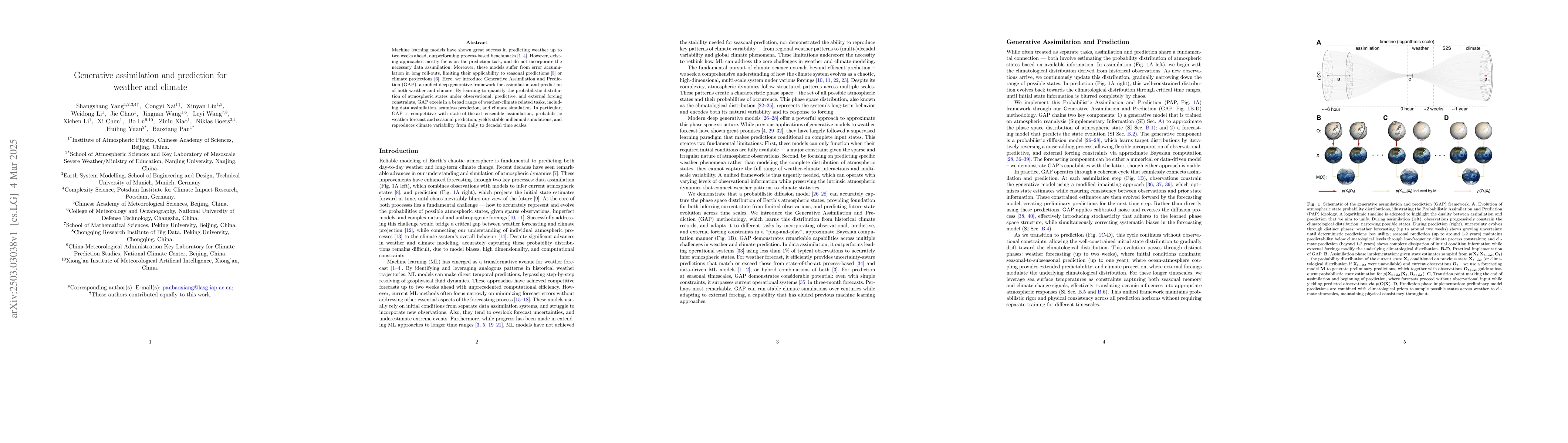 Thumbnail for Generative assimilation and prediction for weather and climate