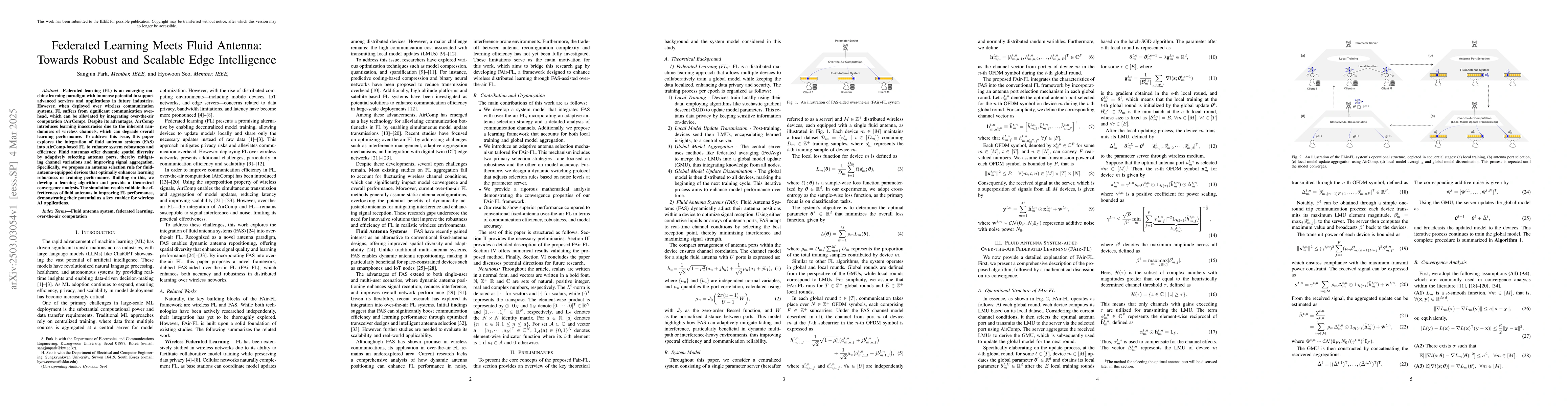 Thumbnail for Federated Learning Meets Fluid Antenna: Towards Robust and Scalable Edge
  Intelligence