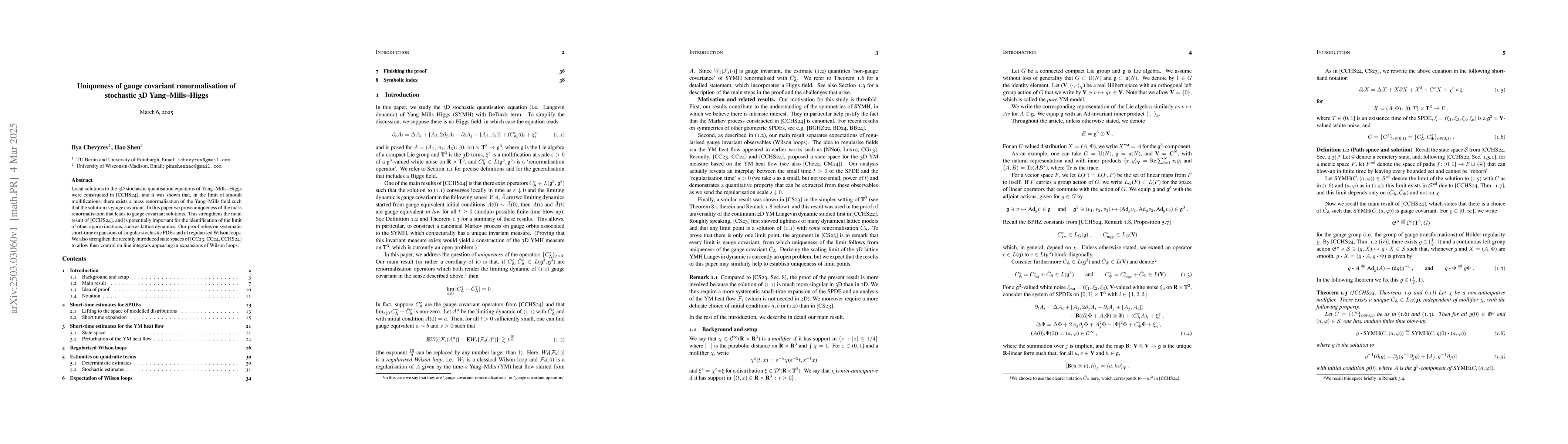 Thumbnail for Uniqueness of gauge covariant renormalisation of stochastic 3D
  Yang-Mills-Higgs