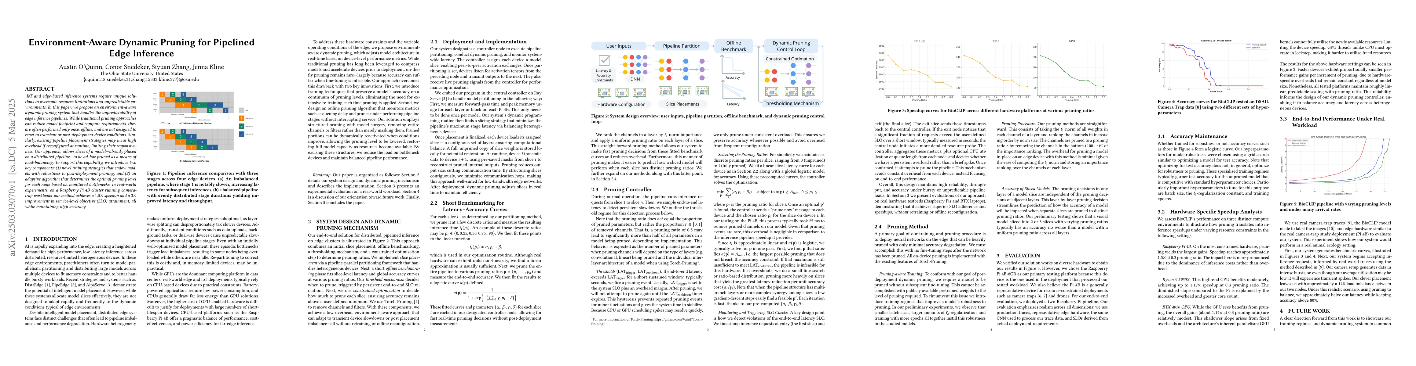 Thumbnail for Environment-Aware Dynamic Pruning for Pipelined Edge Inference