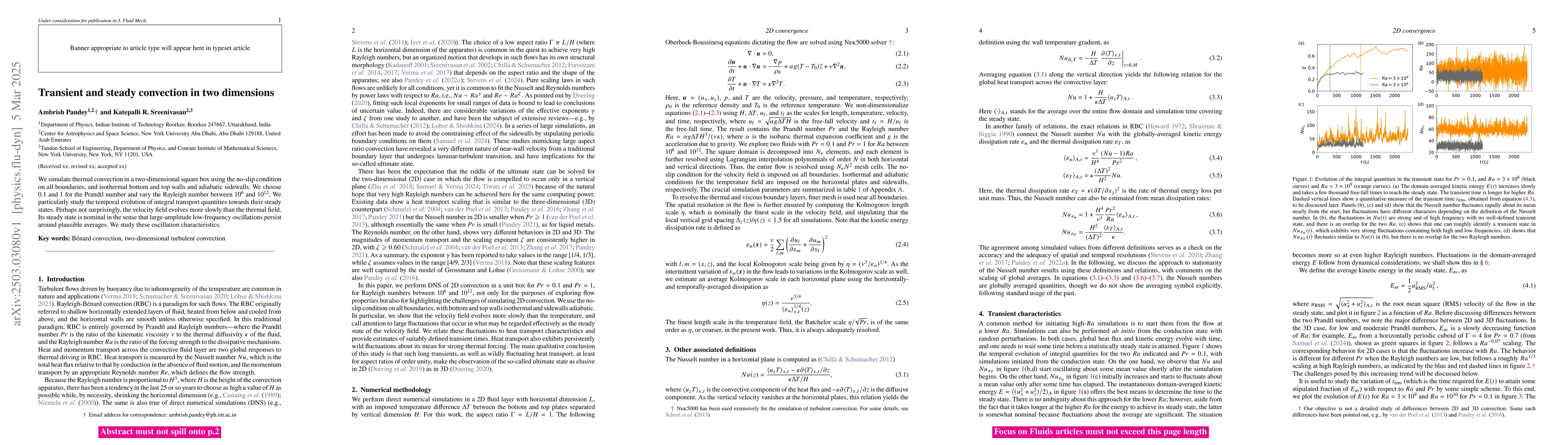Thumbnail for Transient and steady convection in two dimensions