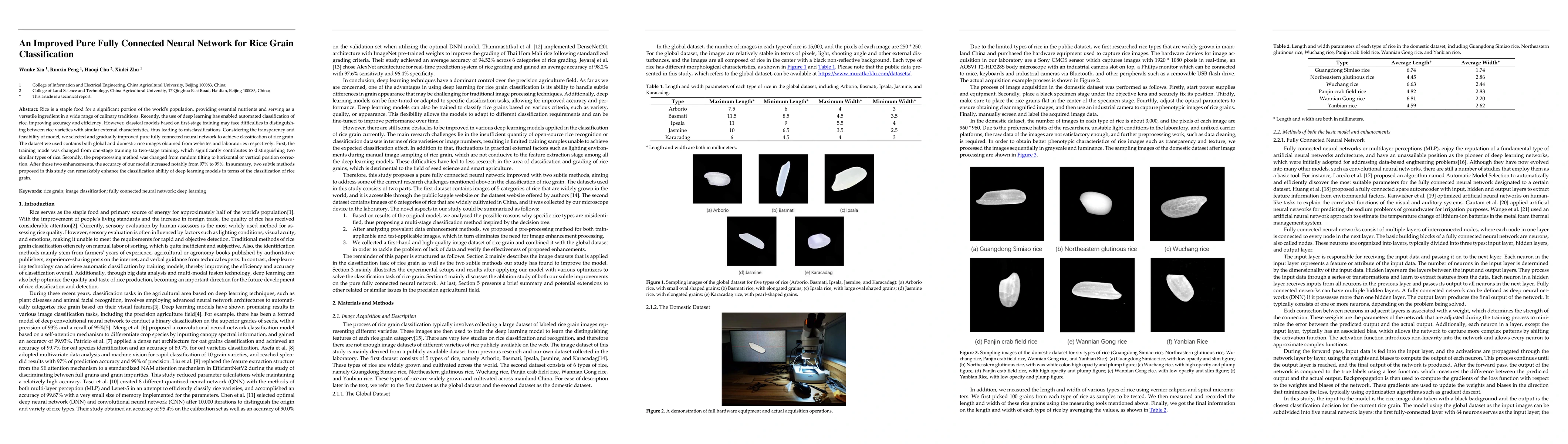 Thumbnail for An Improved Pure Fully Connected Neural Network for Rice Grain
  Classification