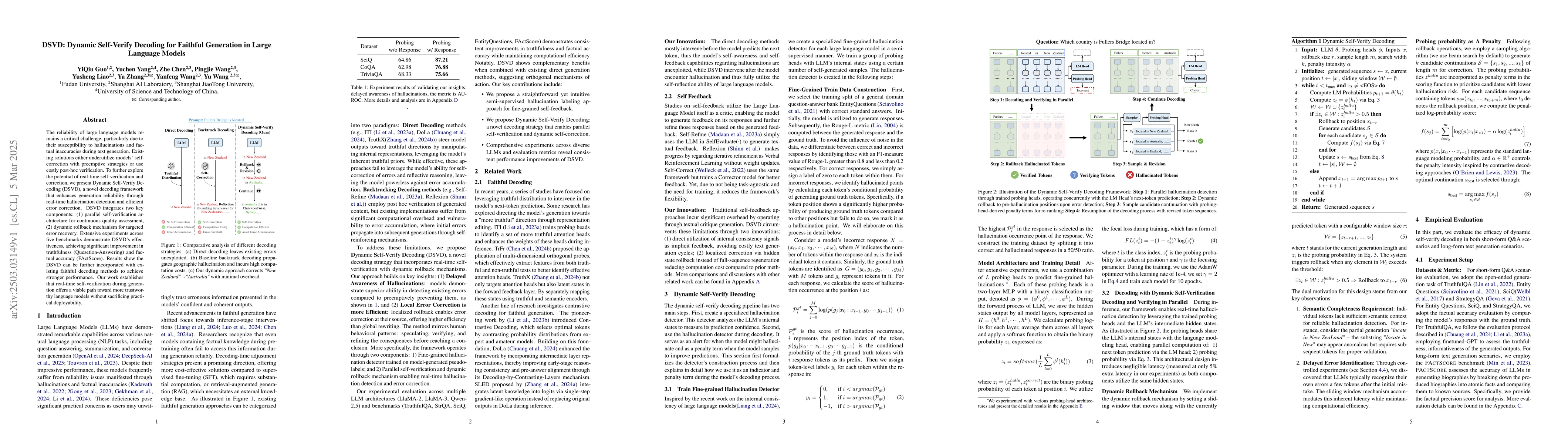 Thumbnail for DSVD: Dynamic Self-Verify Decoding for Faithful Generation in Large
  Language Models