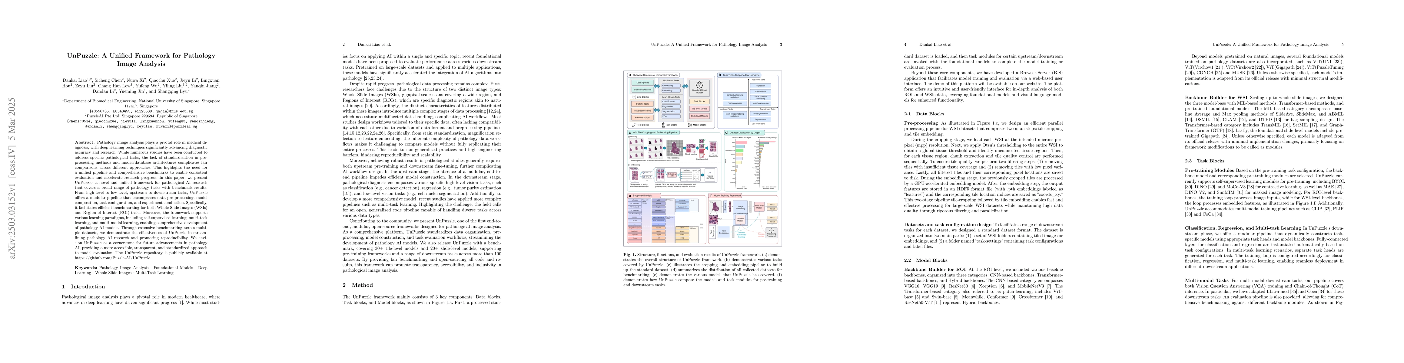 Thumbnail for UnPuzzle: A Unified Framework for Pathology Image Analysis