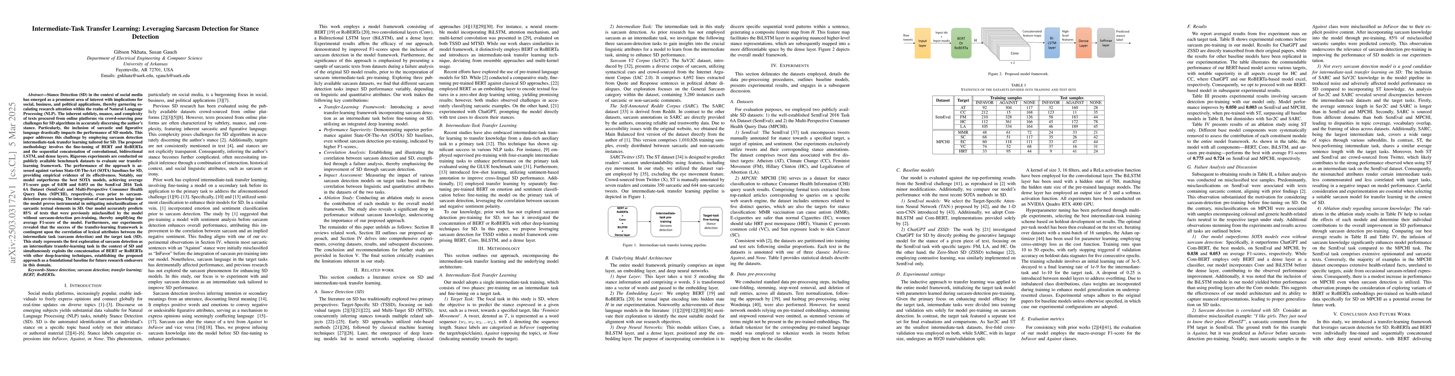 Thumbnail for Intermediate-Task Transfer Learning: Leveraging Sarcasm Detection for
  Stance Detection