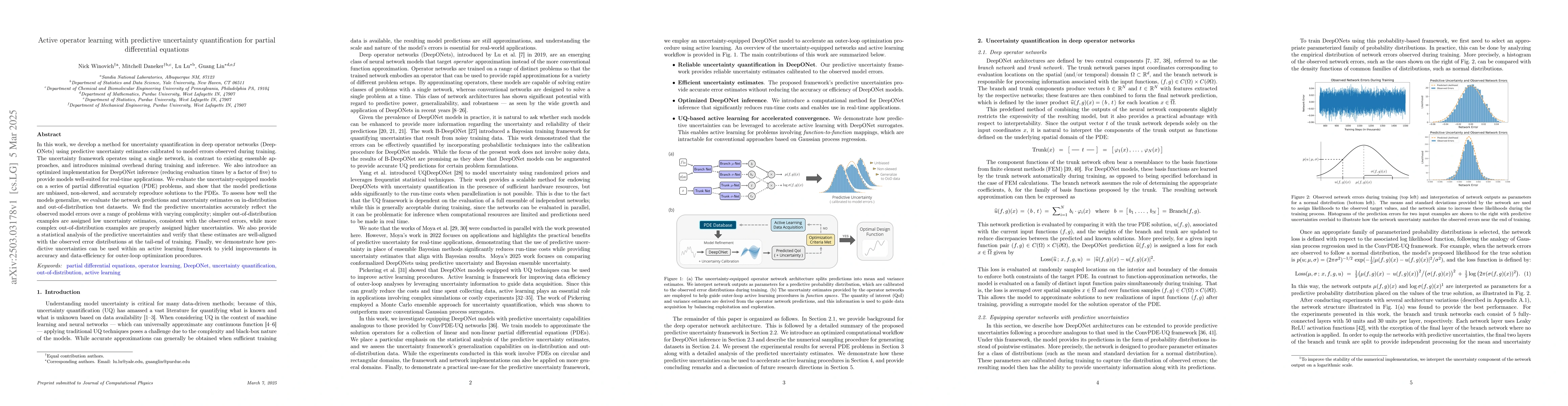 Thumbnail for Active operator learning with predictive uncertainty quantification for
  partial differential equations