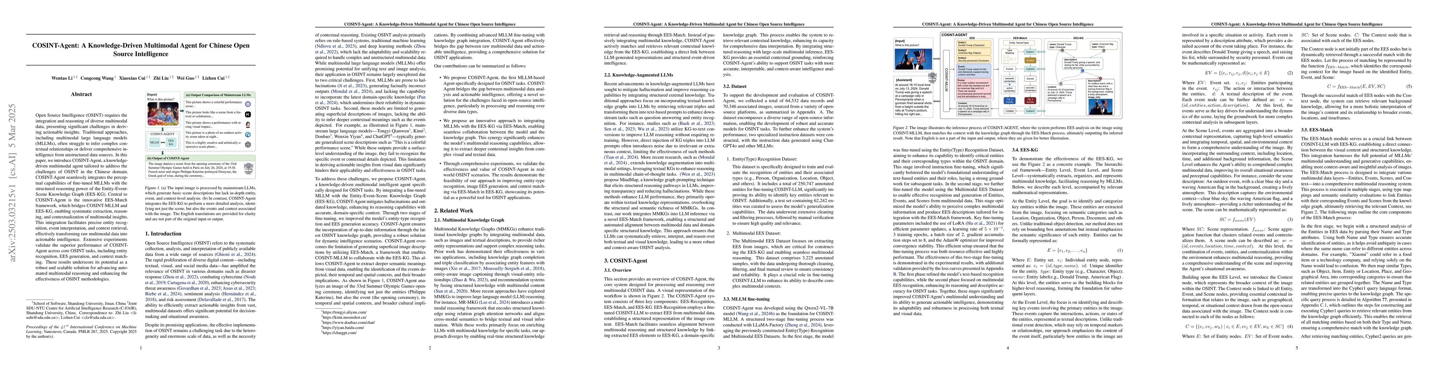 Thumbnail for COSINT-Agent: A Knowledge-Driven Multimodal Agent for Chinese Open
  Source Intelligence