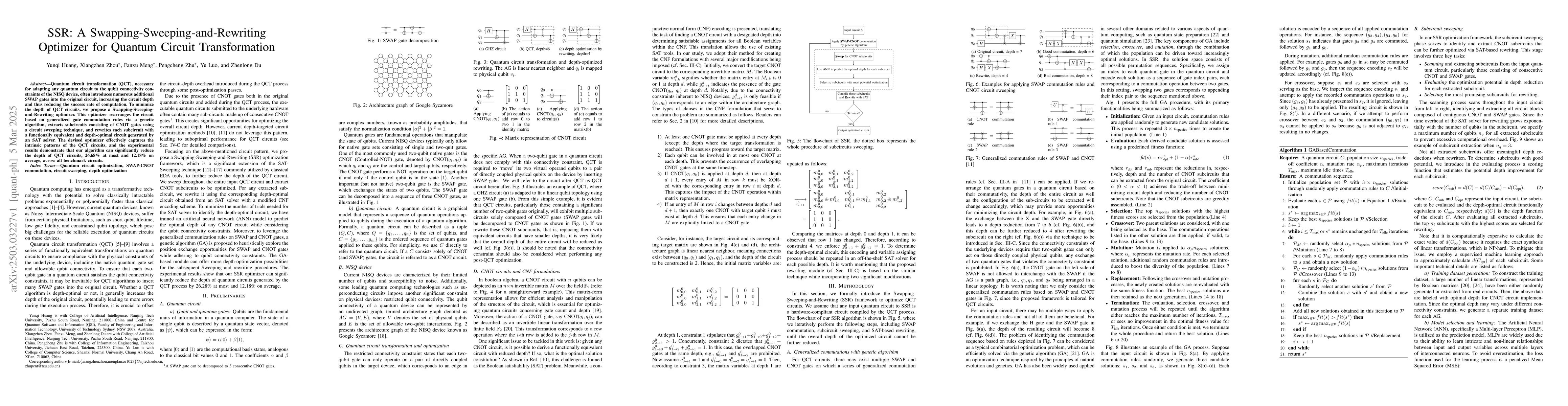 Thumbnail for SSR: A Swapping-Sweeping-and-Rewriting Optimizer for Quantum Circuit
  Transformation
