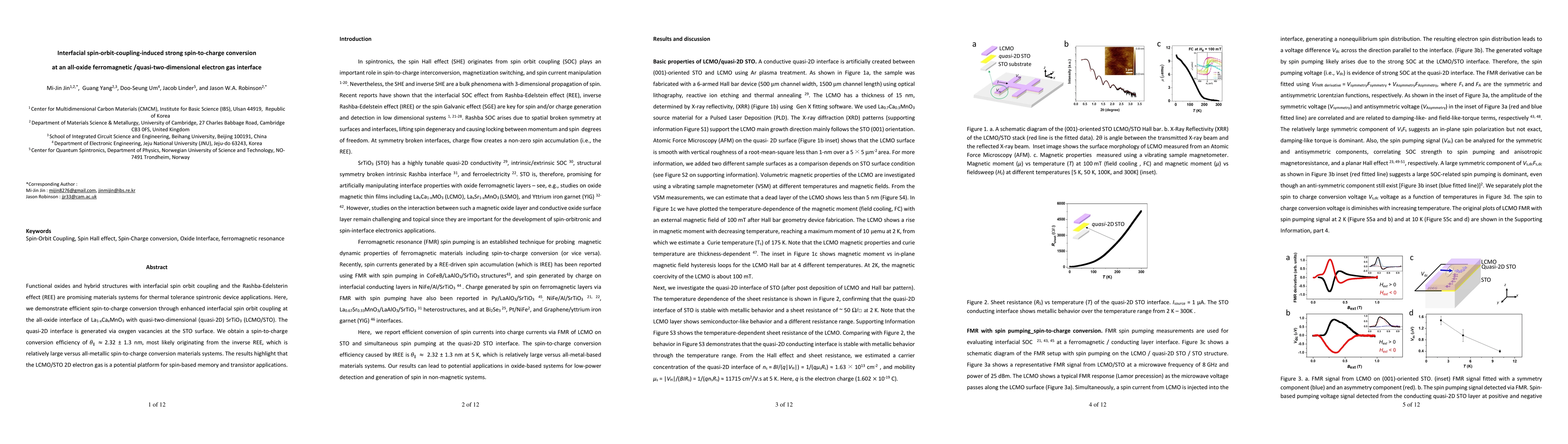 Thumbnail for Interfacial spin-orbit-coupling-induced strong spin-to-charge conversion
  at an all-oxide ferromagnetic /quasi-two-dimensional electron gas interface