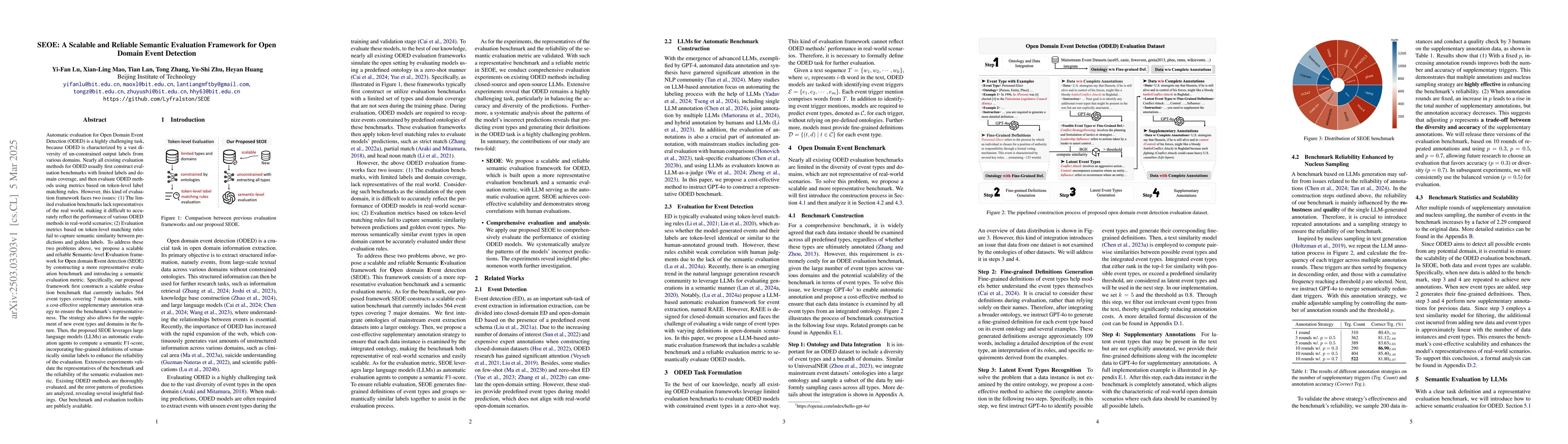 Thumbnail for SEOE: A Scalable and Reliable Semantic Evaluation Framework for Open
  Domain Event Detection