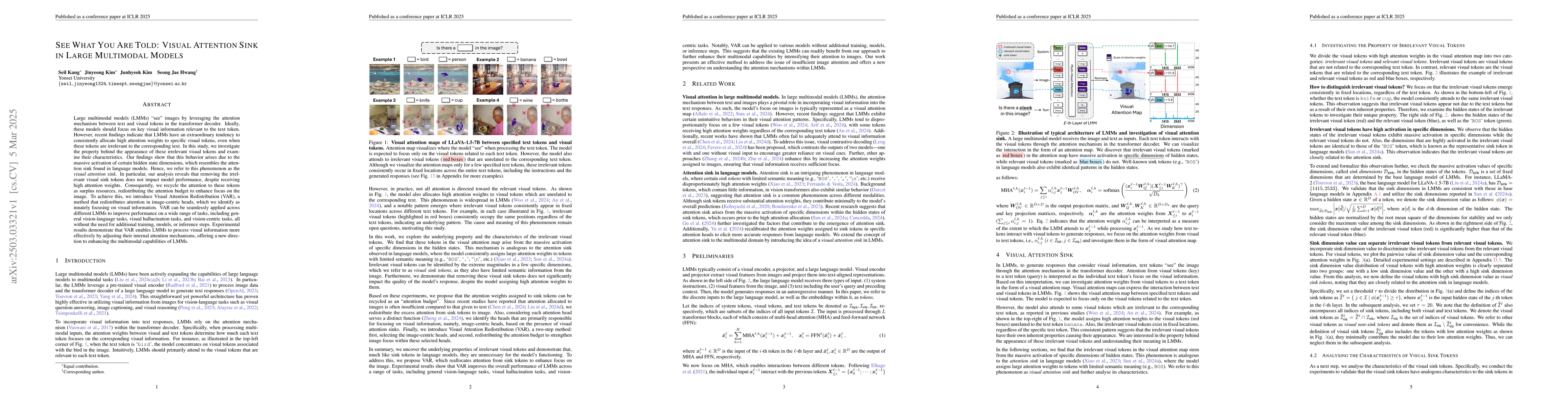 Thumbnail for See What You Are Told: Visual Attention Sink in Large Multimodal Models