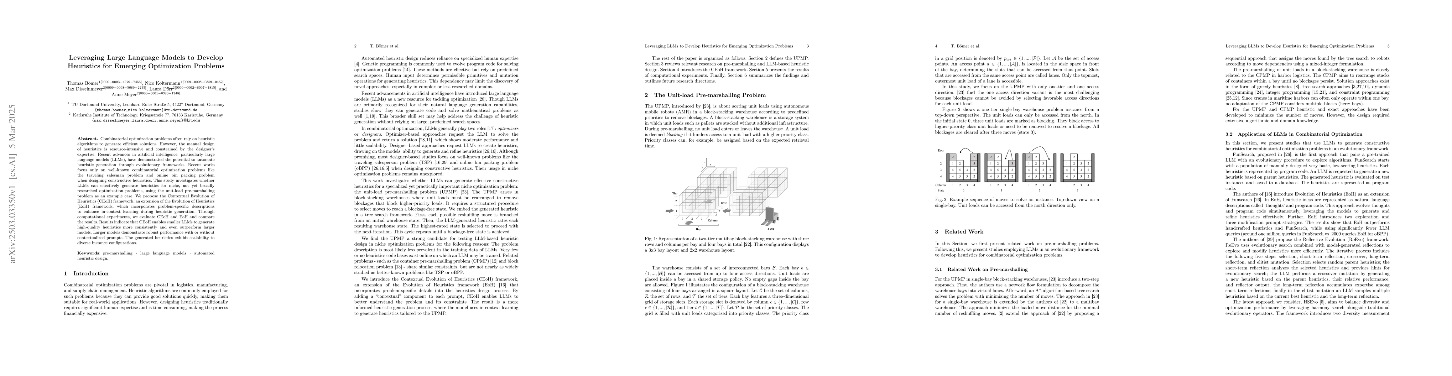 Thumbnail for Leveraging Large Language Models to Develop Heuristics for Emerging
  Optimization Problems