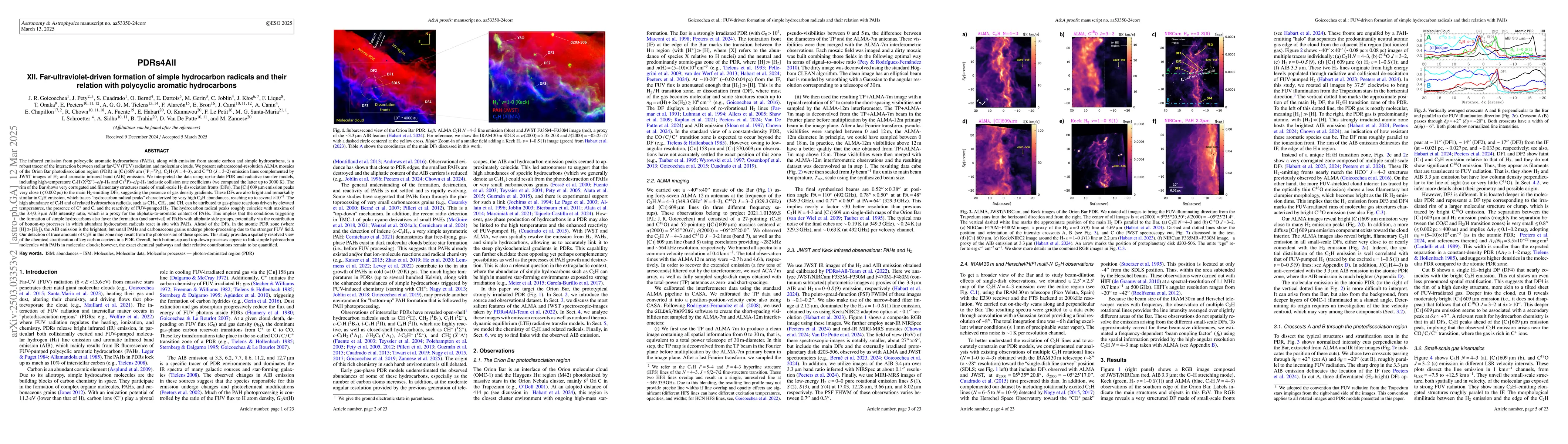 Thumbnail for PDRs4All. XII. FUV-driven formation of hydrocarbon radicals and their
  relation with PAHs