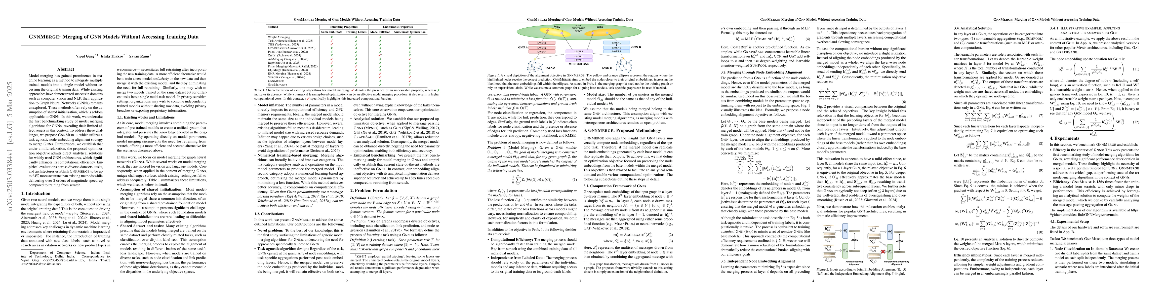 Thumbnail for GNNMerge: Merging of GNN Models Without Accessing Training Data