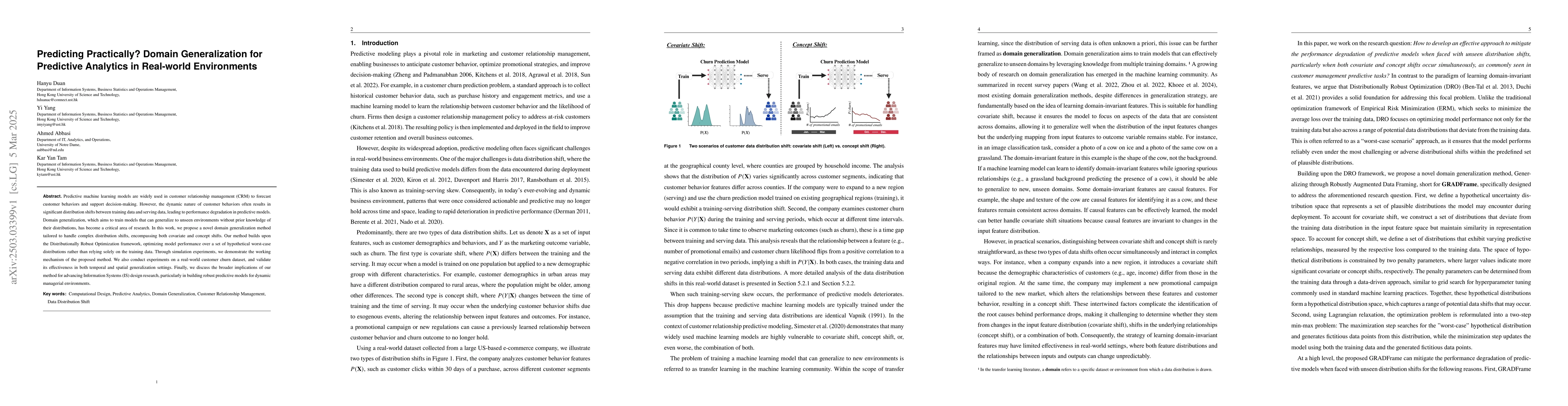 Thumbnail for Predicting Practically? Domain Generalization for Predictive Analytics
  in Real-world Environments