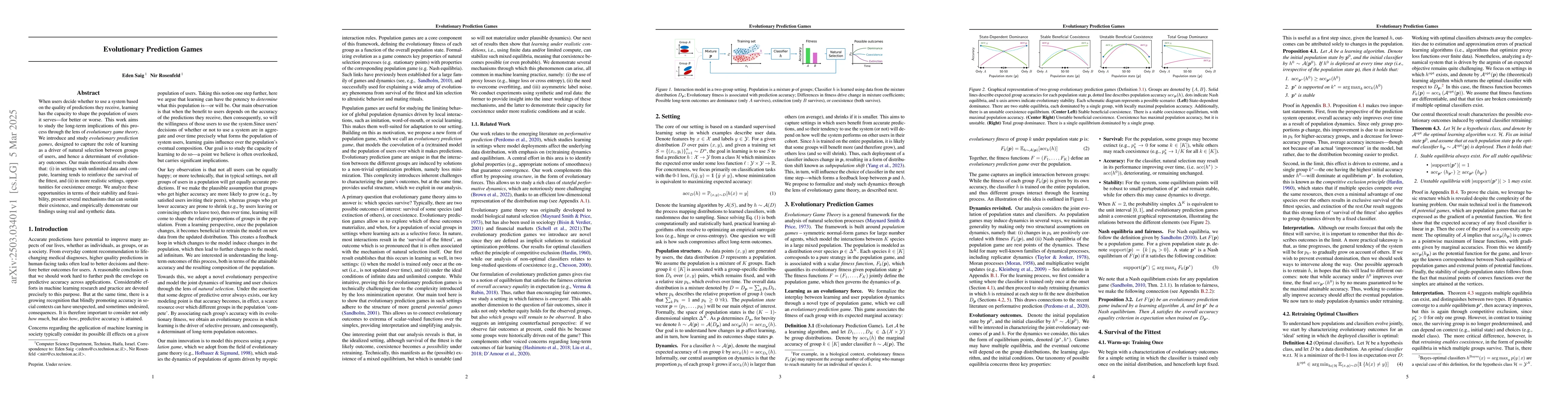 Thumbnail for Evolutionary Prediction Games