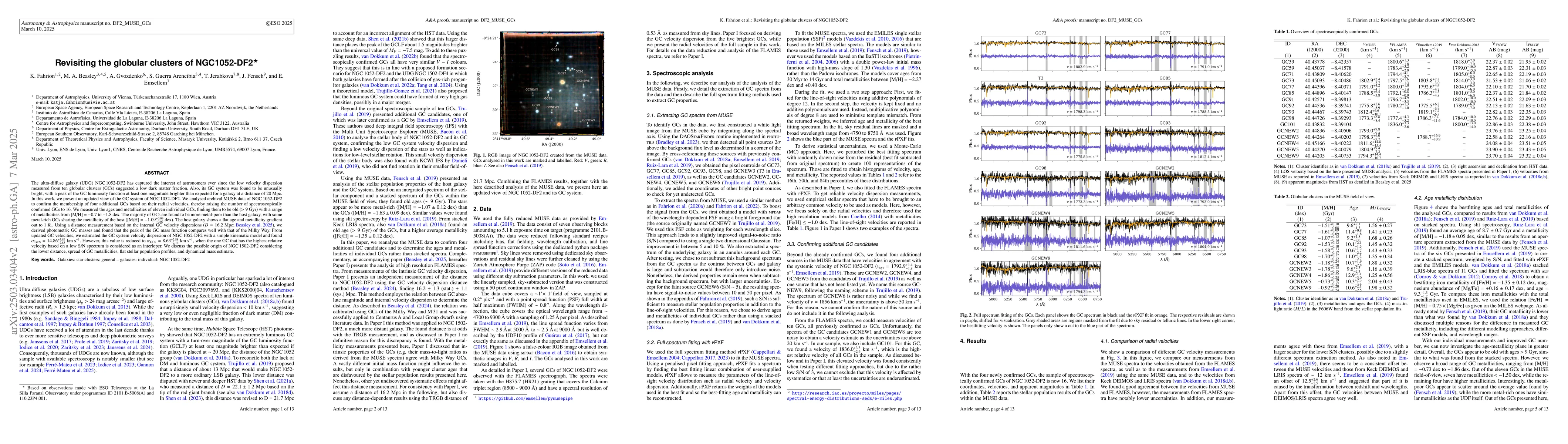 Thumbnail for Revisiting the globular clusters of NGC1052-DF2