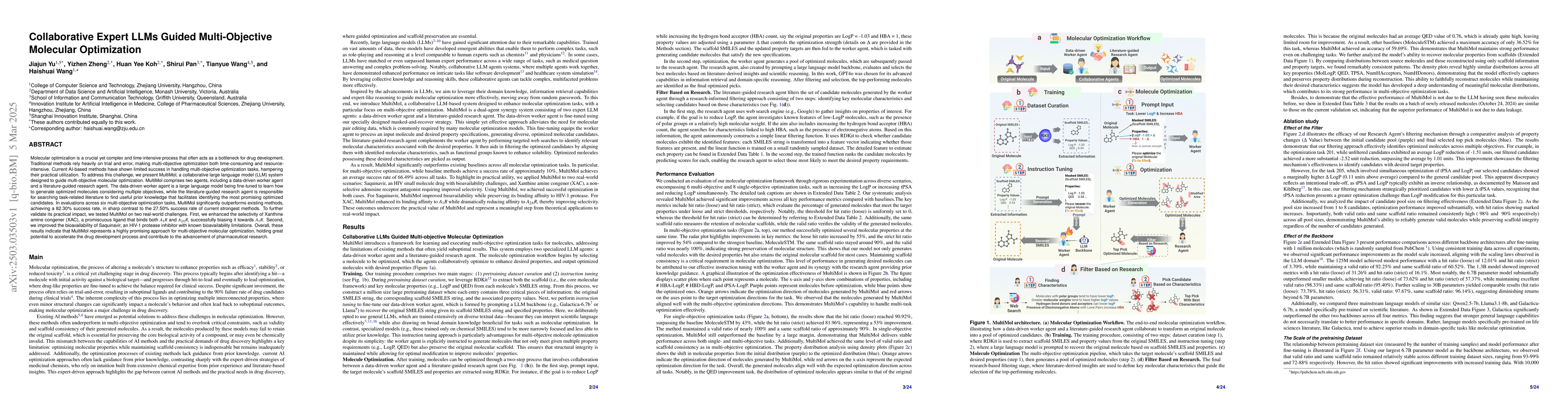 Thumbnail for Collaborative Expert LLMs Guided Multi-Objective Molecular Optimization