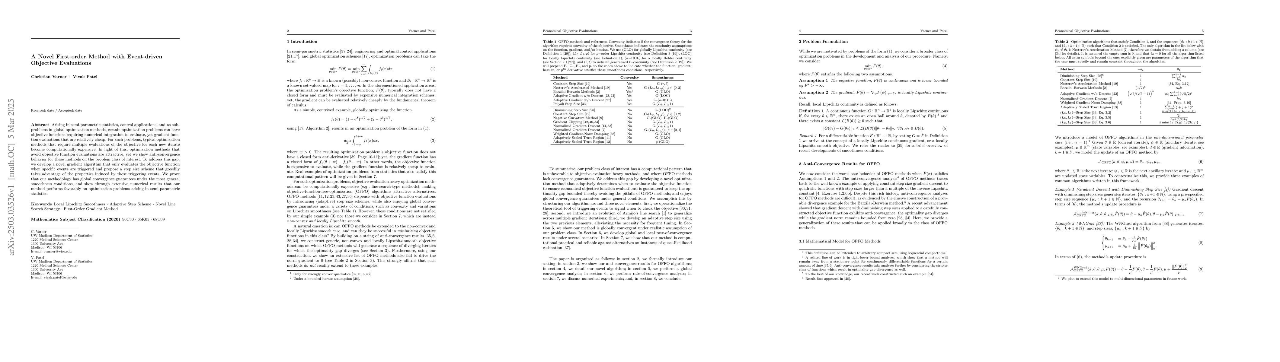 Thumbnail for A Novel First-order Method with Event-driven Objective Evaluations