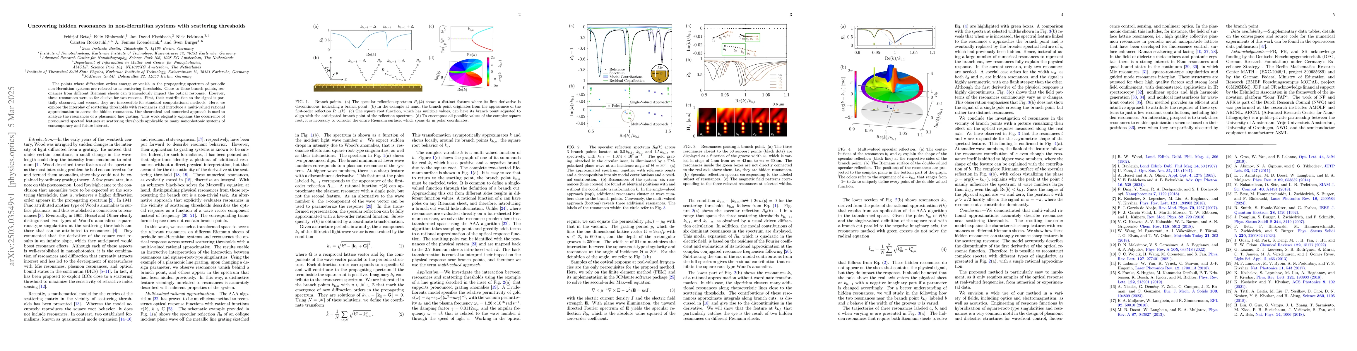 Thumbnail for Uncovering hidden resonances in non-Hermitian systems with scattering
  thresholds